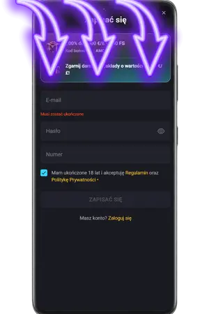Wypełnij formularz rejestracyjny Jackpot Bells online