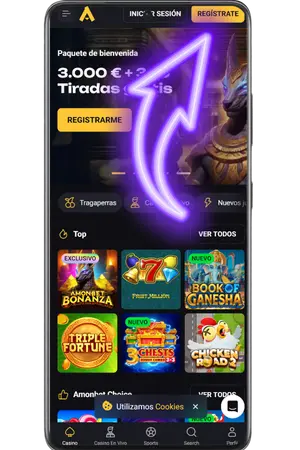 Visita la página oficial de registro del casino Jackpot Bells